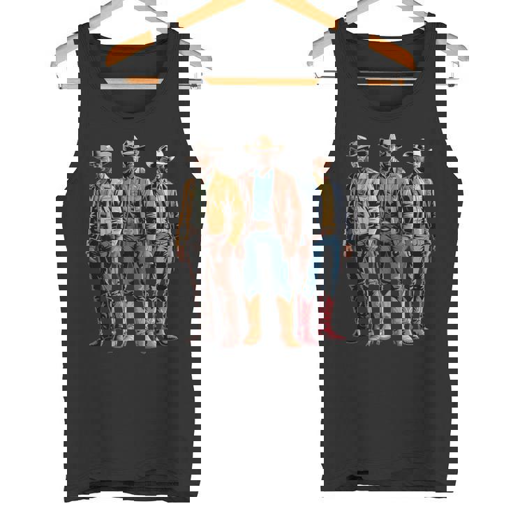 Cowboy Trio Western Outfits Strong Country Father Men Tank Top Tank Top