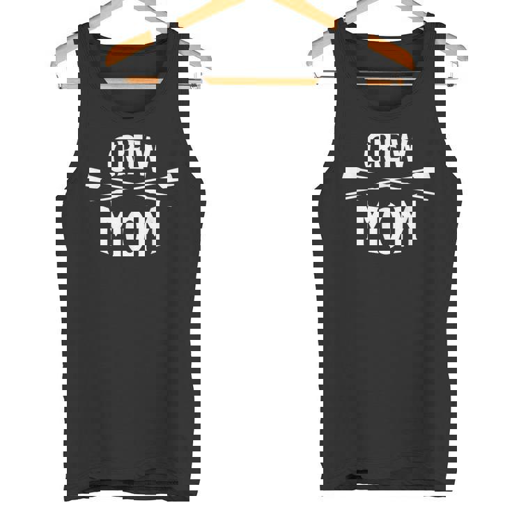Crew Rowing Mom Team Mama Sculling Crossed Oars Tank Top