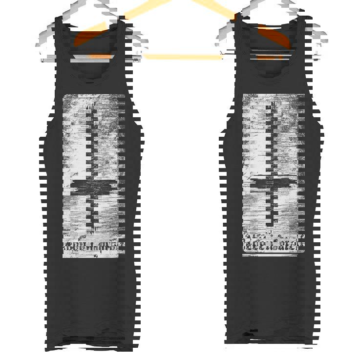 Cruz Invertida Ateo Cree En Ti Mismo Anti Religión Camiseta sin mangas