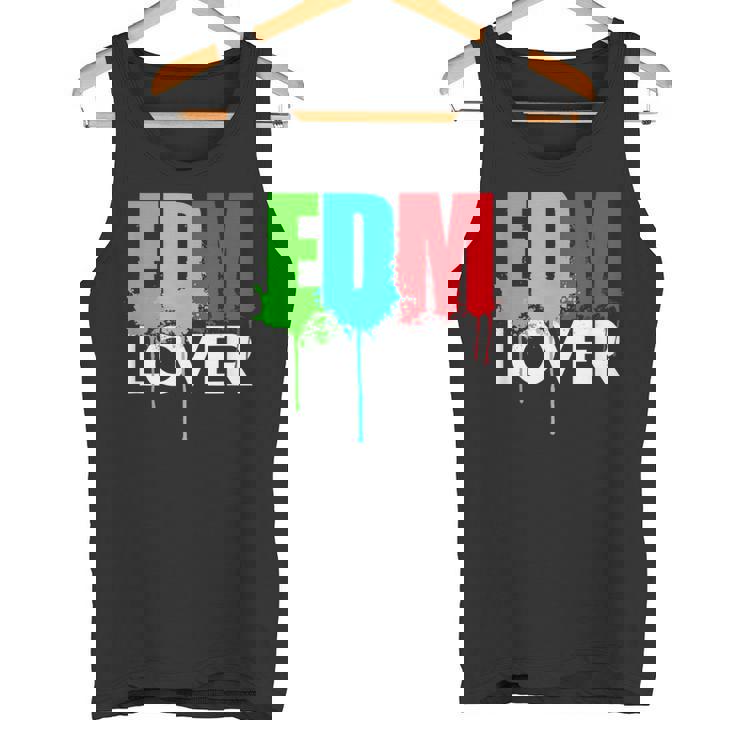 Cute Edm Cool Edm Lover Rave ホワイトインク タンクトップ