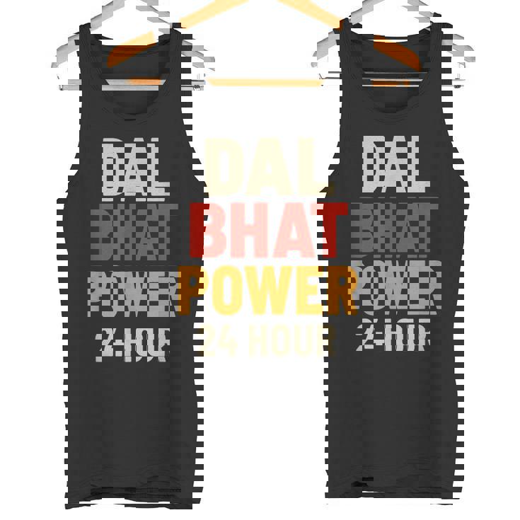 Dal Bhat Power 24 Hour ネパールトレッキングデザイン タンクトップ
