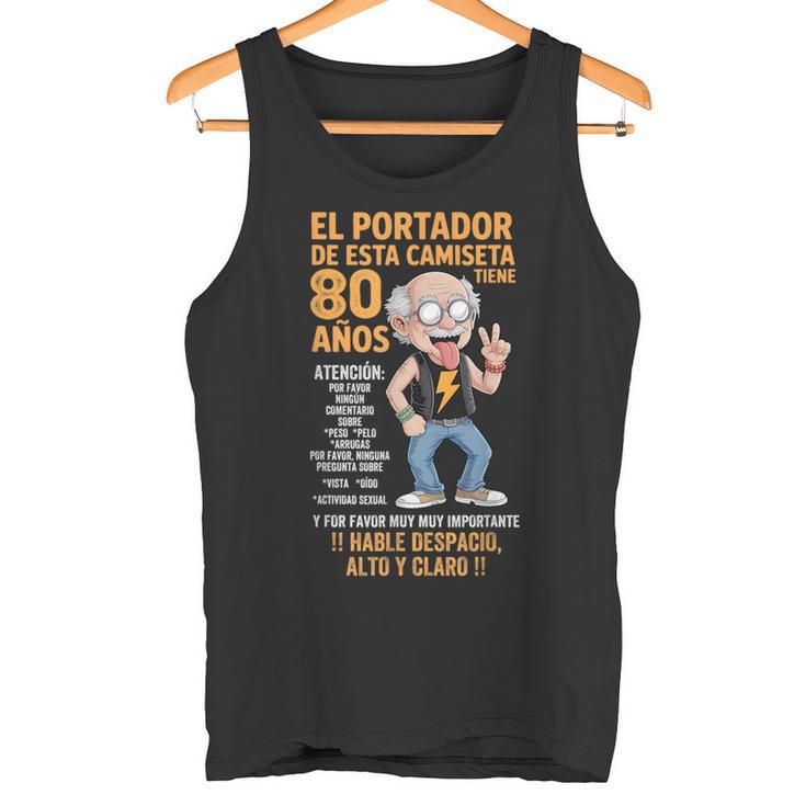 De 80 Cumpleaños Para Hombre Citas Divertidas Y Divertidas Camiseta sin mangas