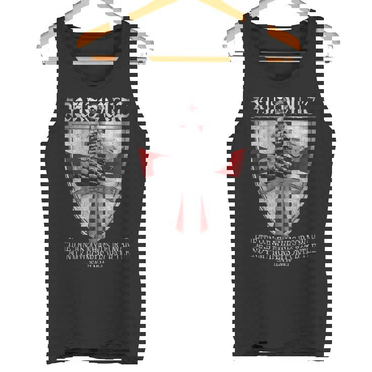 Deusult He Trains My Hands For War Templar Knights タンクトップ