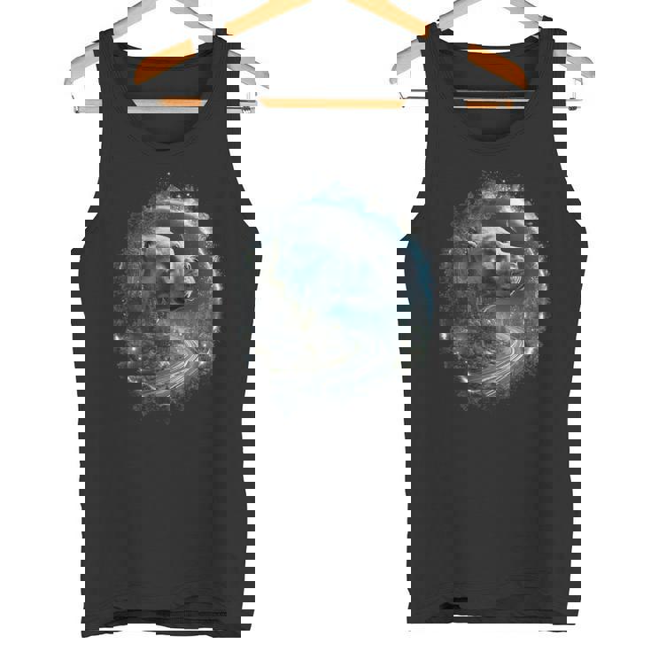 Diseño Artístico Retro De Pitbull Dog Al Atardecer Camiseta sin mangas