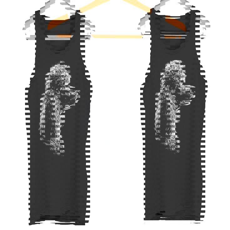 Diseño De Dibujo De Perro Caniche Ilustración Camiseta sin mangas