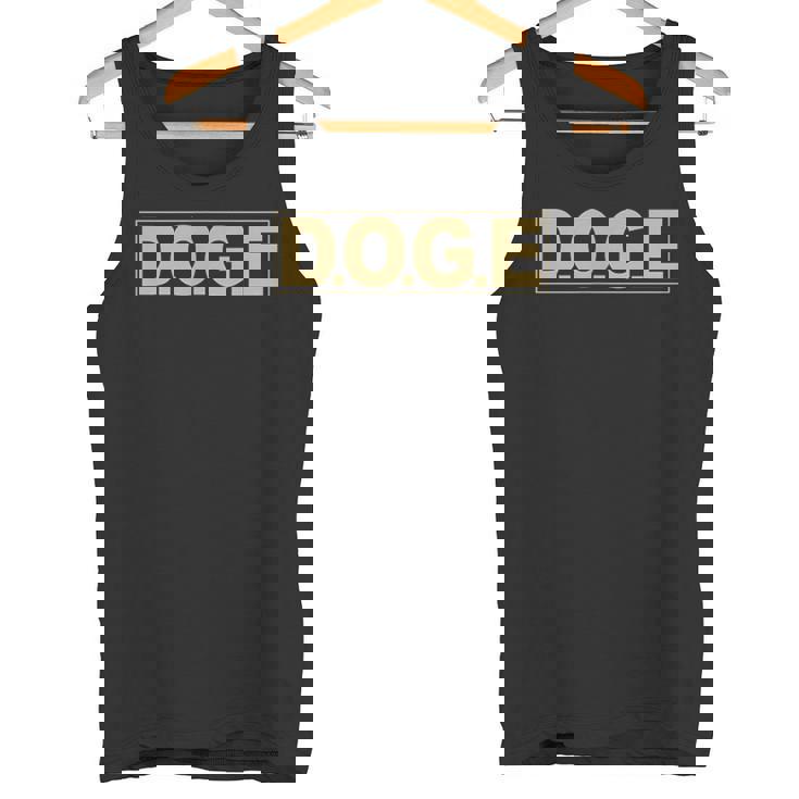 Doge DOGE 政府省 効率性 Meme タンクトップ