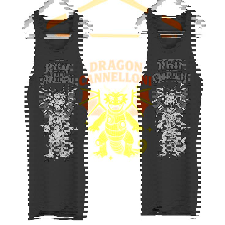 Dragon Cannelloni 面白いイタリアンブレインロットパスタスラングミーム タンクトップ