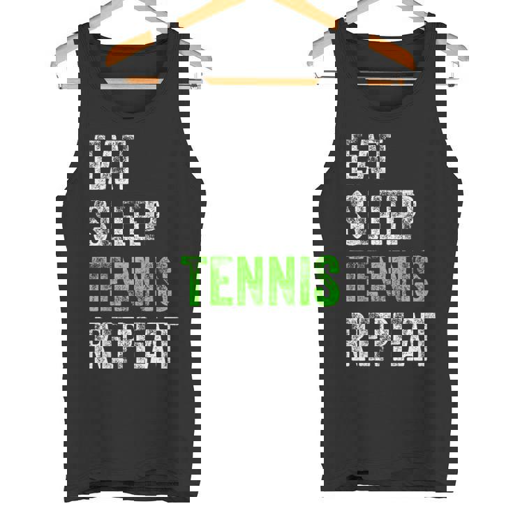 Eatleep Tennis Repeat Cool Regalo Para Jugador Camiseta sin mangas
