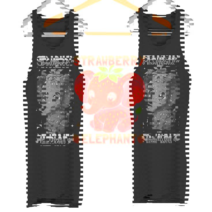 Elefante Fresa Italiano Brainrot Camiseta sin mangas