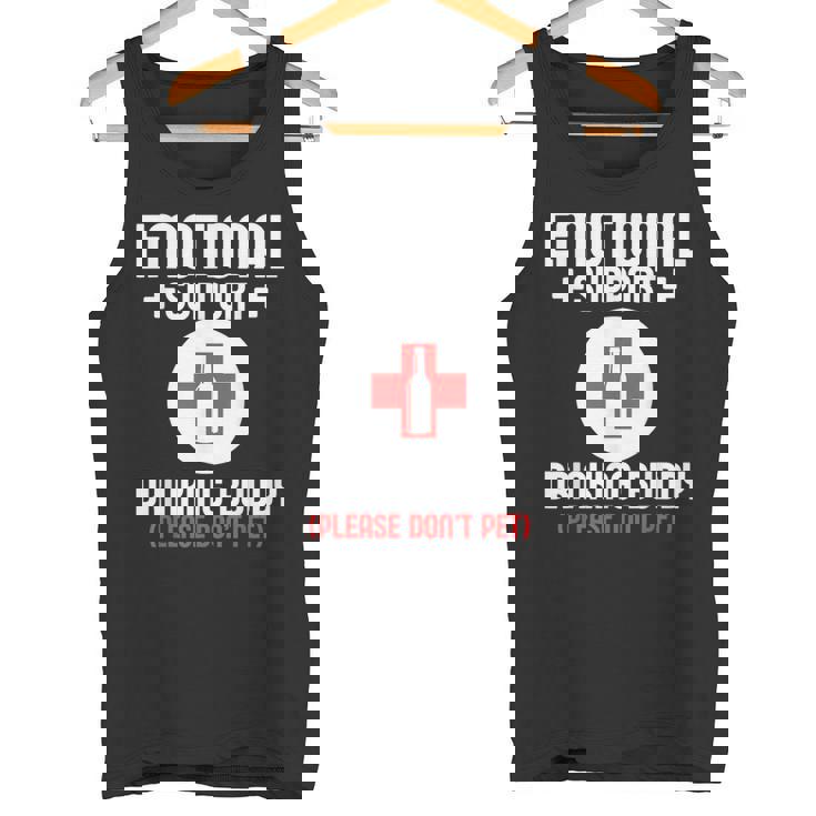 Emotionalupport Drinking Buddy Adultarcastic Humor タンクトップ