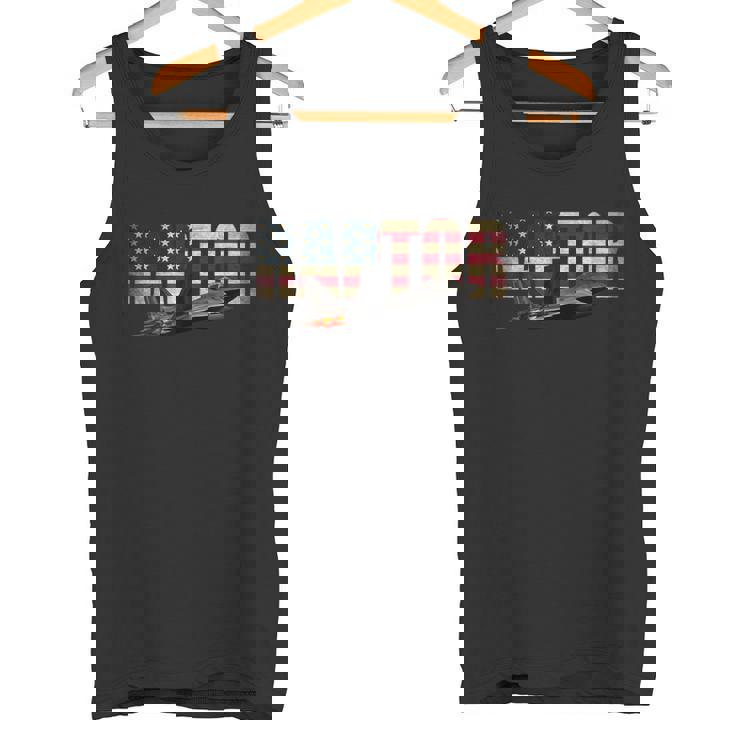 F-22 F22 ラプター ジェット戦闘機 アメリカ国旗 パイロット タンクトップ