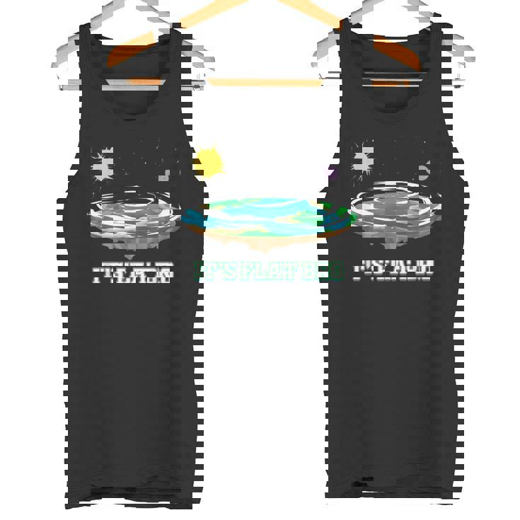 Flat Earth It's Flat Bro Conspiracy フラットアース タンクトップ