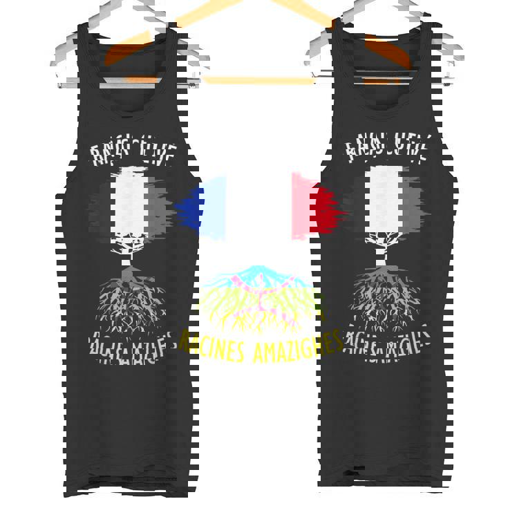 Français Cultivé Racines Algériennes Cadeau Kabyle Flag Débardeur e