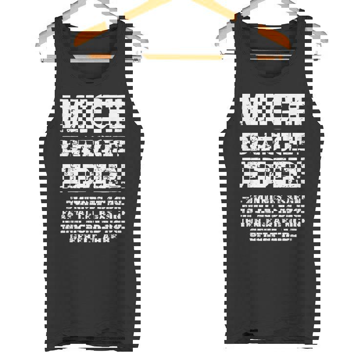 aying Gag Humour Ironic Mich Braucht Jeder ドイツ語 タンクトップ