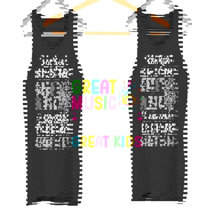 Great Music Teacher Appreciation Music Teaching Tank Top