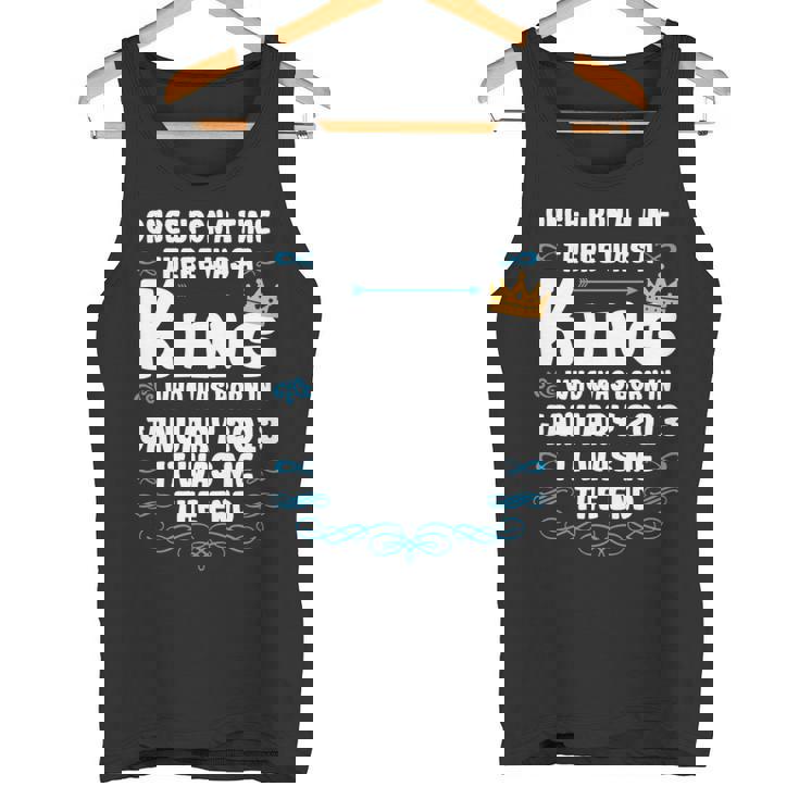 Había Unaez Un Rey Cumpleaños De Enero De 2013 Manga Larga Camiseta sin mangas