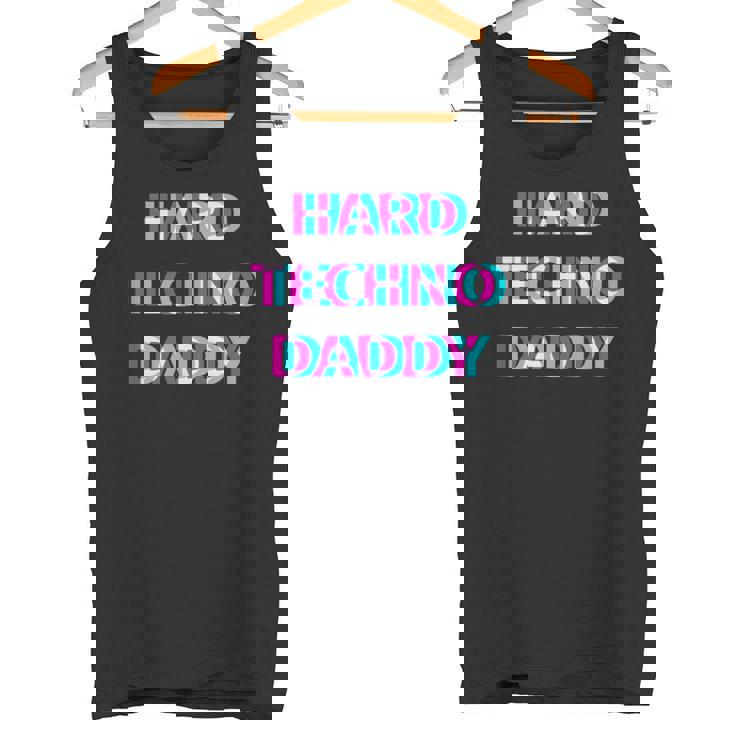 Hard Techno Daddy Edm Electro Music Festival Dad Father Rave タンクトップ