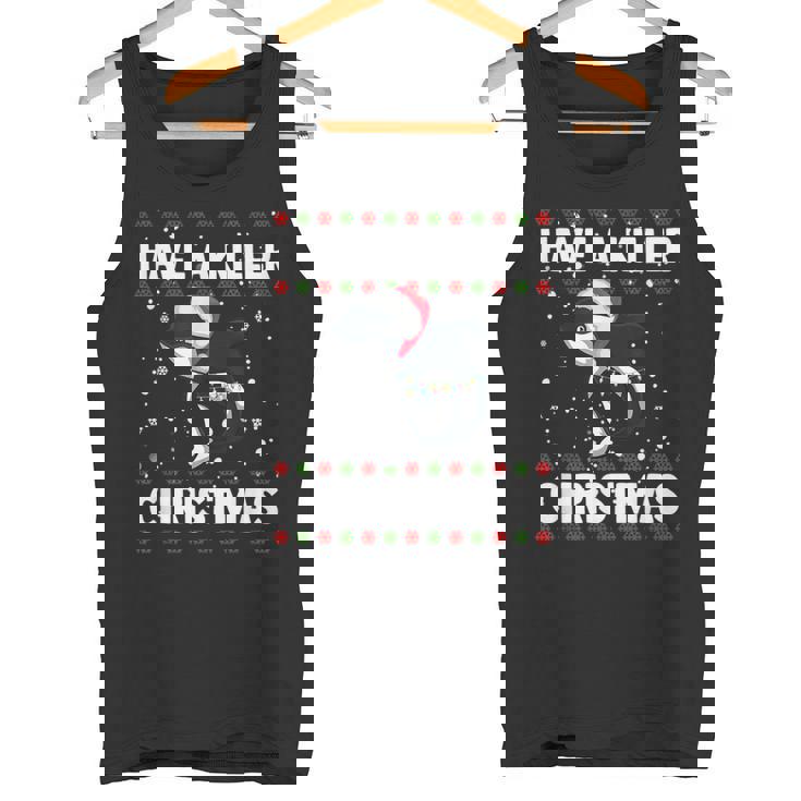 Have A Killer Whale クリスマス サンタ アグリークリスマス シャチ ファニー タンクトップ