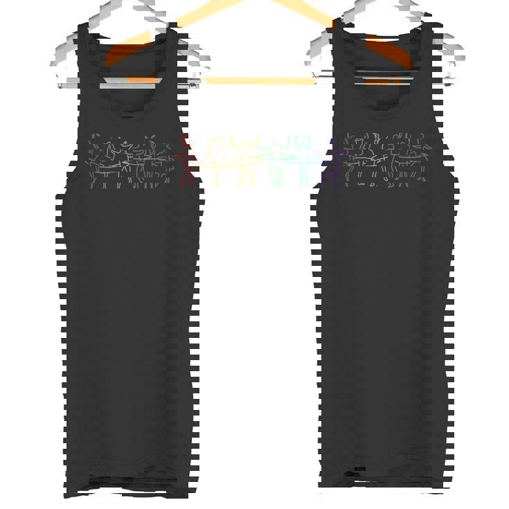 Hula Hoop LGBT Rainbow Hoop Dancer Hooping Hooper Hula Hoop Tank Top