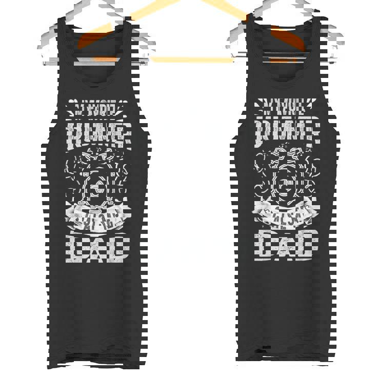 Il Mio Batterista Preferito Mi Chiama Papà Divertente Batterista Papà Canotta