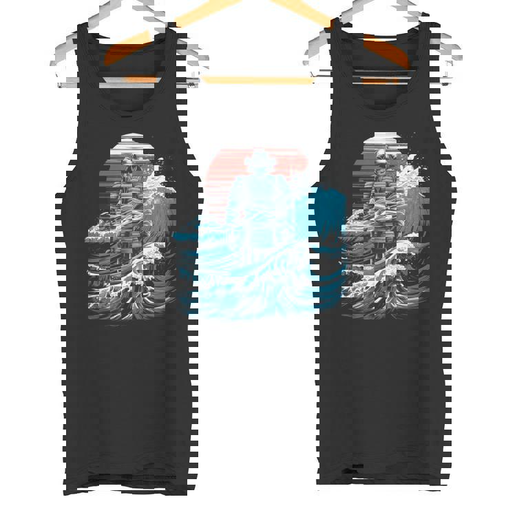 Japonamouraï Tokyo Arts Martiaux Épée Edgy Manche Longue Débardeur e