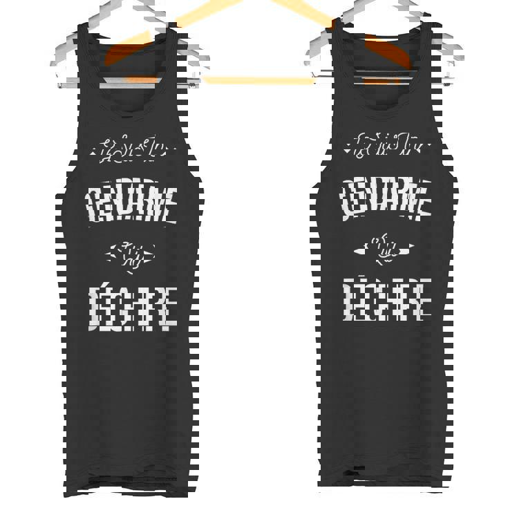 Jeuis Un Gendarme Qui Déchire Idée Cadeau Rigolo Gendarme Débardeur e