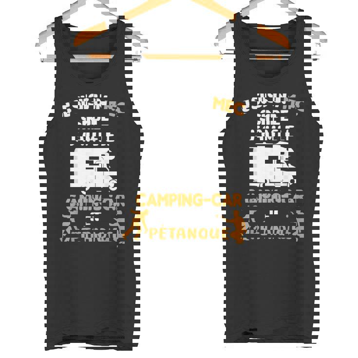 Jeuis Un Mecimple J'aime Camping Car Et Pétanque Débardeur e