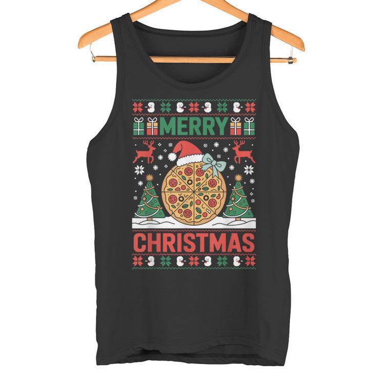 Joyeux Noël Pizza Pull Laidapin De Noël Amusant Débardeur e