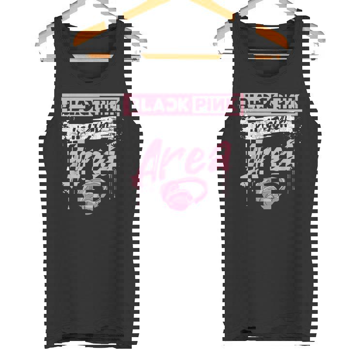 K-Pop 韓国ポップファッション ブラック ピンク 韓国 K-Pop好き向け タンクトップ