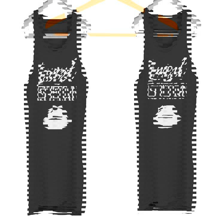 Licenciada En Estética Esteticistas Facialist Esteticista Camiseta sin mangas