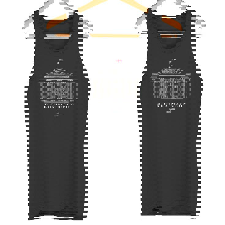 Londres Museo Británico Dibujo A Mano Inglaterra Camiseta sin mangas