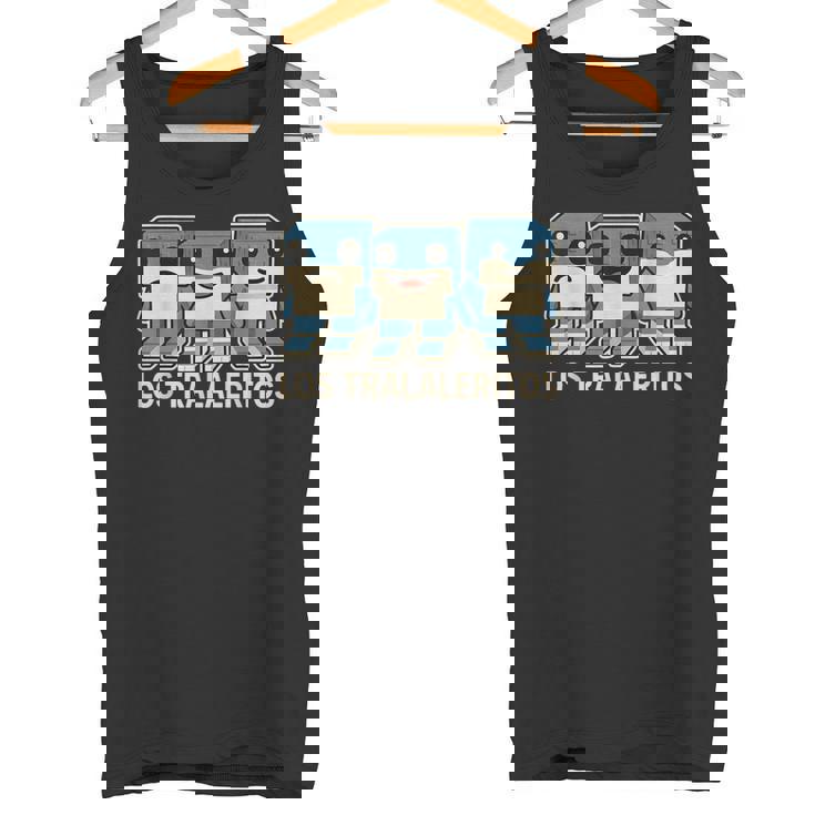 Los Traleritos Gen Alpha イタリアブレインロットゲームミーム タンクトップ