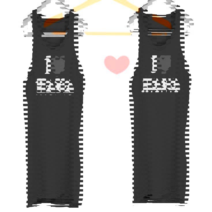 I Love Hana 私は愛する Hana タンクトップ