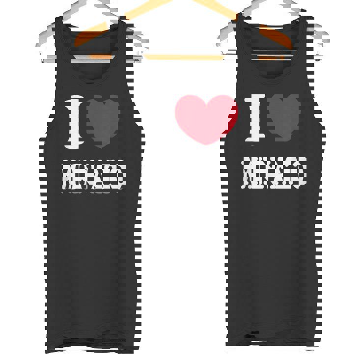 I Love Minato ミナトが大好きです タンクトップ