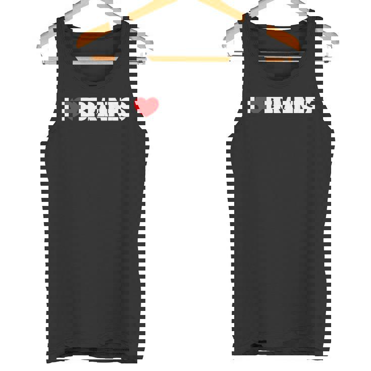 I Love ハート Brains タンクトップ