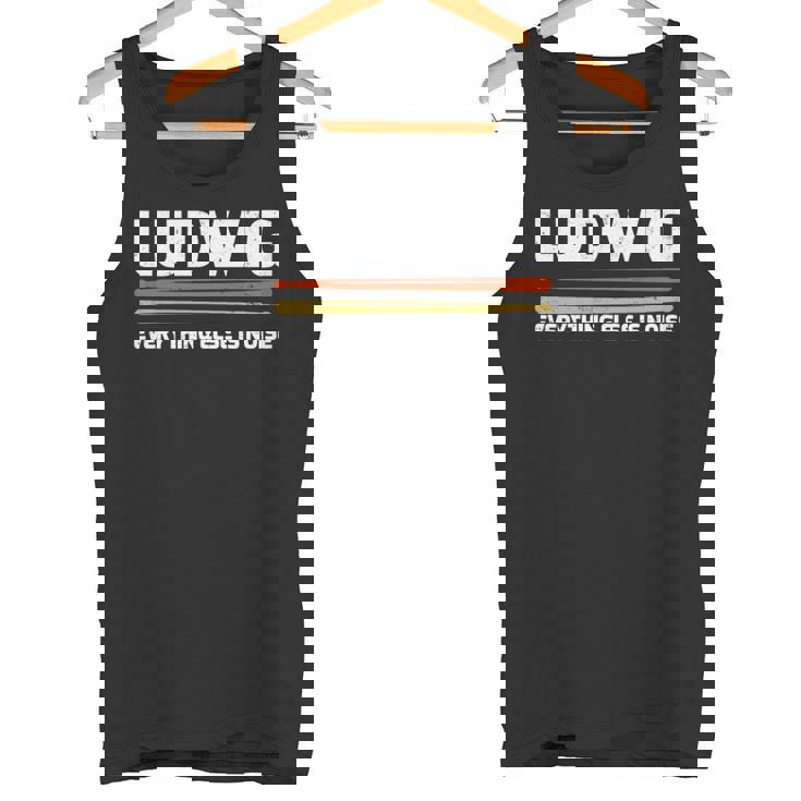 Ludwig Everything Else Is Noise クラシック音楽ドラムスティック 長袖tシャツ タンクトップ