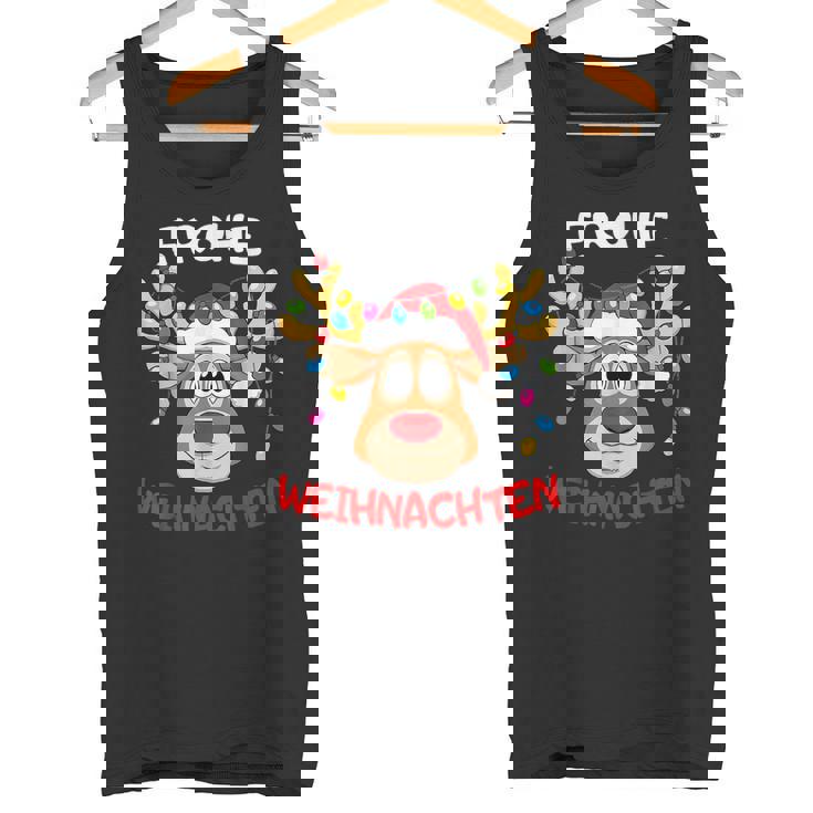 Lustige Rentier Frohe Weihnachten Débardeur e