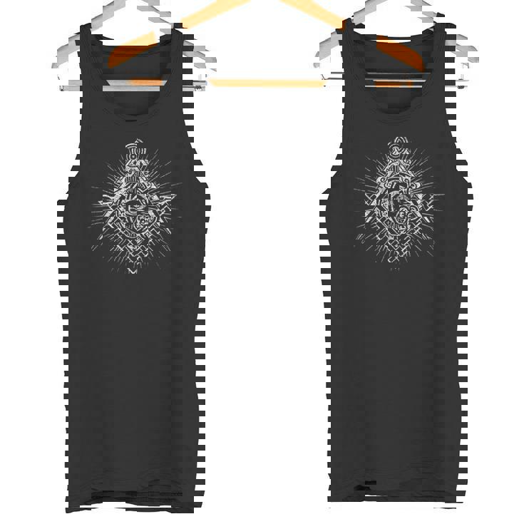 Masonic スクエア&コンパス フリーメイソン Alleeing Eye タンクトップ