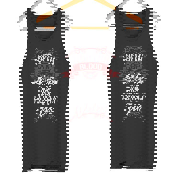 Norton Blood Runs Through Myeins 苗字 Family タンクトップ