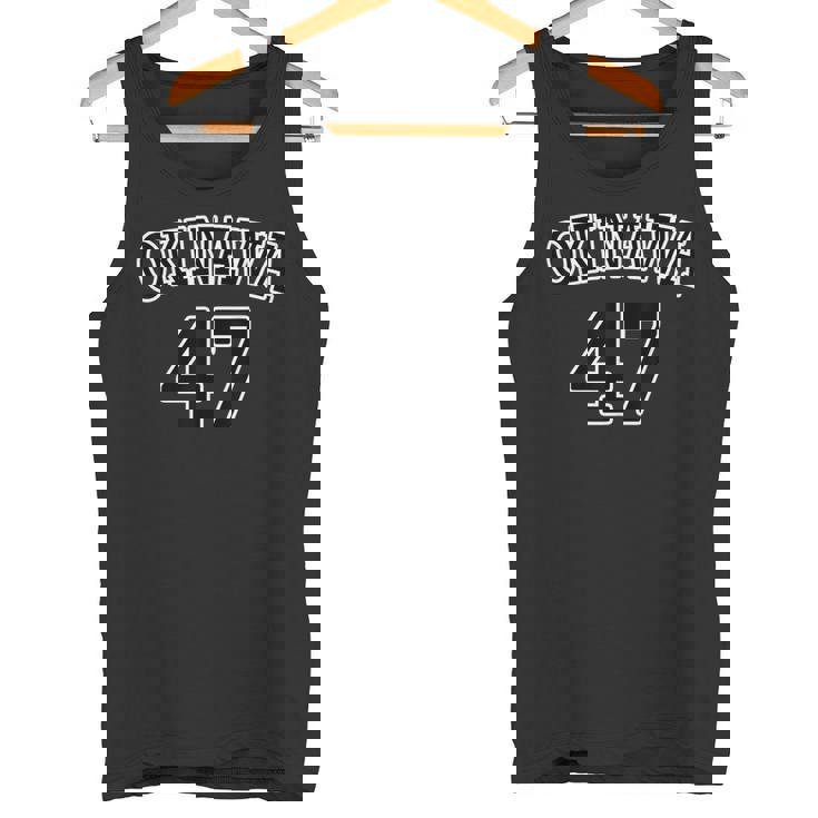 Okinawa 沖縄 47【アイラブ】ユニフォーム風【47都道府県】ジモtティ グッズ お土産 面白い かっこいい タンクトップ