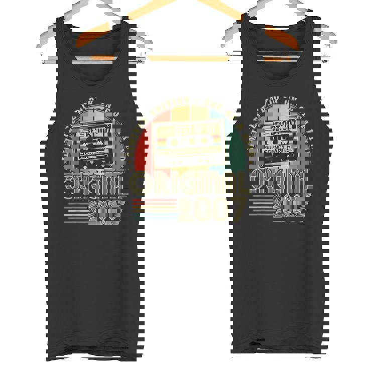 Original 2007Intage 18º Cumpleaños Para Nacidos En 2007 Camiseta sin mangas