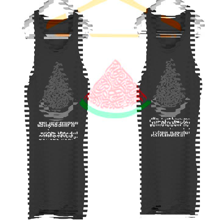 Palestina Caligrafíaandíaolidaridad Palestina Camiseta sin mangas