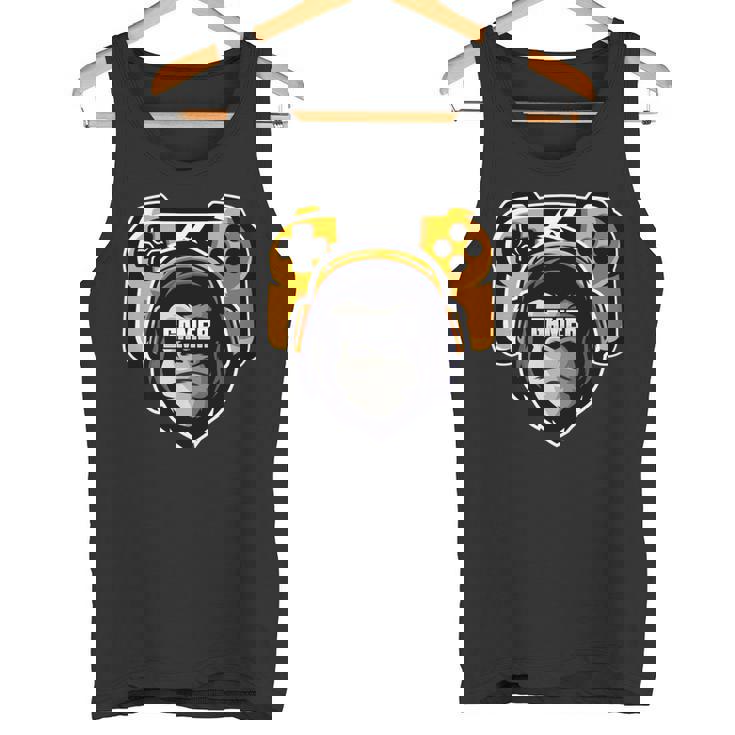 Playtation ゲーマーギフト モンキー ゲームプレーヤー ビデオゲーム 長袖tシャツ タンクトップ