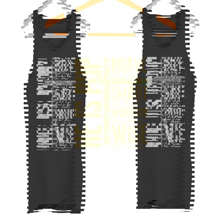 He Is Pop Camo Religious Father's Day Christian Dad Bible Tank Top