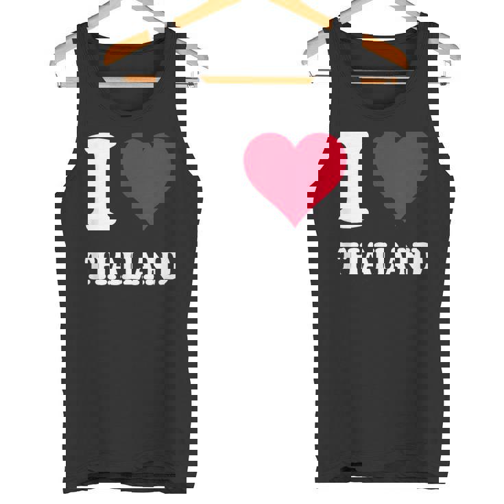 Red Heart I Love Thailand タンクトップ