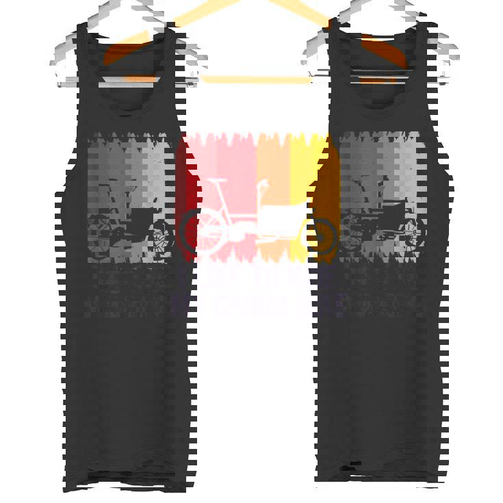 I Like To Ride My Cargo Bike Bicicleta De Carga Retro Camiseta sin mangas