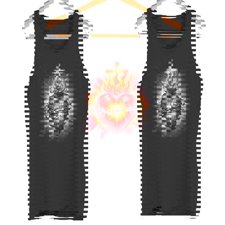 Sacré-Cœur De Jésus Dévotion Catholique Foi Débardeur e