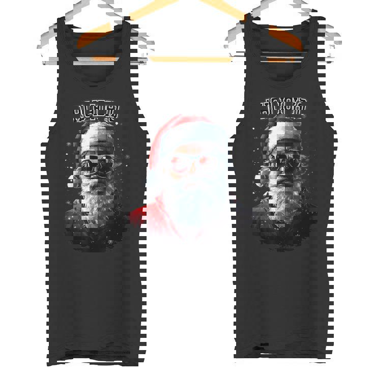 Sarkastischer Cooler Weihnachtsmann Mitonnenbrille Undchnee Weihnachten Tank Top