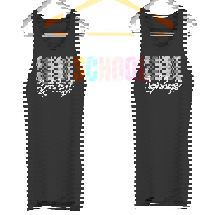 School Psychologist Rainbow Psychology Teacher Tank Top