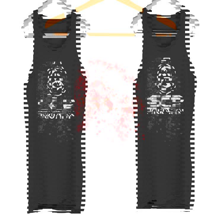 Scp、財団、血で 長袖tシャツ タンクトップ